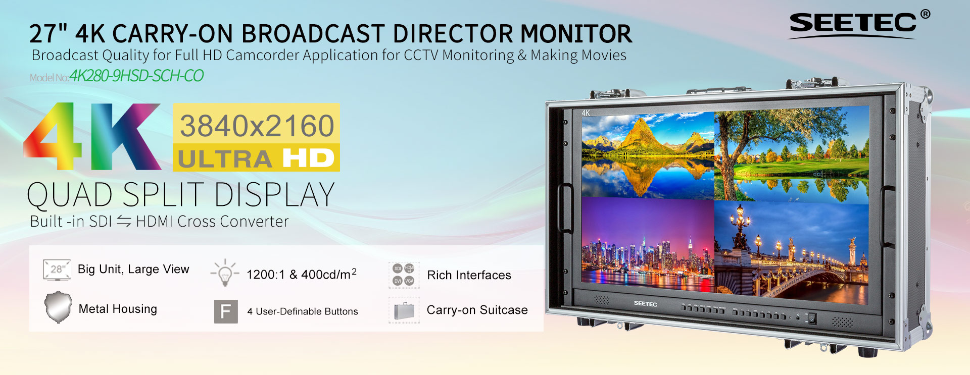 4k carry on lcd monitor